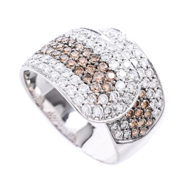 ダイヤモンド リング ホワイトゴールド K18 レディース ダイヤ 0.04ct K18wg K18ホワイトゴールド ダイヤモンド リング Classic CHESS 指輪