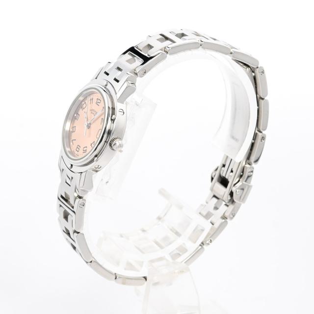 【クリッパー】HERMES エルメス 時計 ‘ CL4.210‘ピンク☆極美品☆ HERMES】エルメス 時計 'クリッパー CL4 210' ピンク文字盤 極美