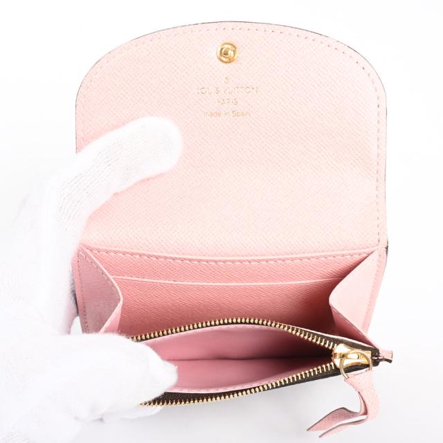 ポルトモネ・ロザリ ルイヴィトン ミニ財布 財布 ローズバレリーヌ