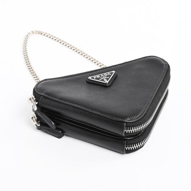 プラダ PRADA トライアングルショルダー 1NR015 ナチュラル ラフィア/レザー ショルダーバッグ レディース 中古 プラダ PRADA トライアングルショルダー 1NR015 ナチュラル ラフィア