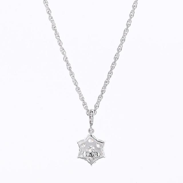 ネックレス　トップ K18 ホワイトゴールド ダイヤ トップ - ネックレスお 得 な 通販 サイト