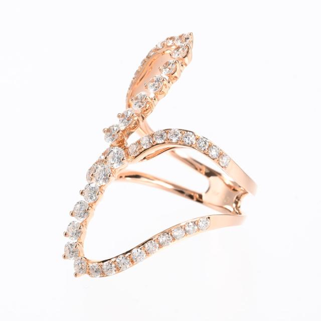 ダイヤ リング K18ピンクゴールド ダイヤ1.79ct 12.5号 レディース  