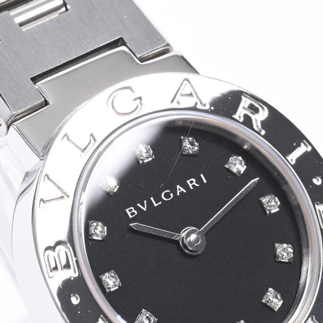 BVLGARI BB23SS 腕時計 ステンレス 黒文字盤 ブルガリ 時計 レディース