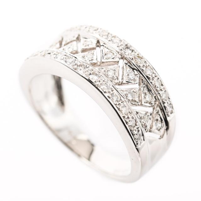 中古 プラチナ ダイヤモンド0.2ct キングダイヤモンド リング 11.5号