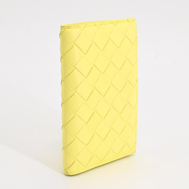 ボッテガヴェネタ イントレチャート 三つ折り財布 イエロー BOTTEGA VENETA ボッテガ・ヴェネタ イントレチャート 三つ折