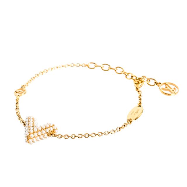 ルイヴィトン ブラスレ エセンシャル V スキン ブレスレット ゴールド