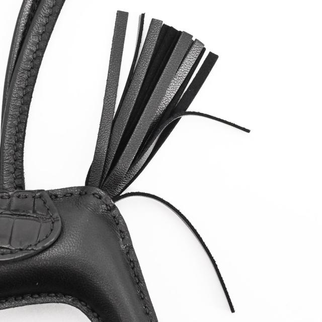 極美品◻️HERMESロデオアリゲーターPMソーブラック◻️エルメス