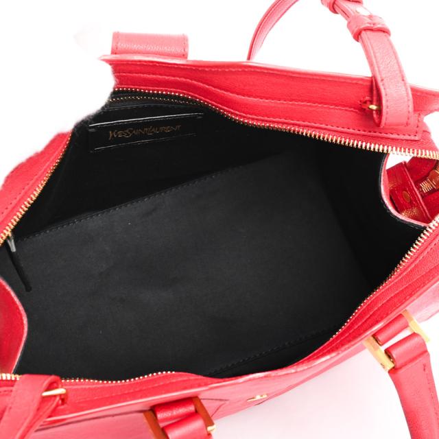 サンローラン カバス ショルダーバッグ レッド サンローラン SAINT