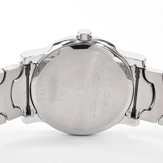 ブルガリ ソロテンポ 腕時計 ST35S ホワイト ボーイズ 中古A品  