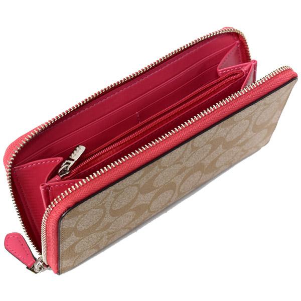 コーチ 長財布 Coach コーティングキャンバス シグネチャー ホース アンド キャリッジ ハート モチーフ アコーディオン ジップ 長財布 ラの通販はau Pay マーケット パイクストリート