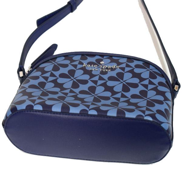 ケイトスペード バッグ　katespade レザー ホリー スペード クローバー ジオ ドーム クロスボディ 斜めがけ ショルダーバッグ デニムマルチ WKRU6592 ケイトスペード バッグ katespade レザー ホリー スペード クローバー