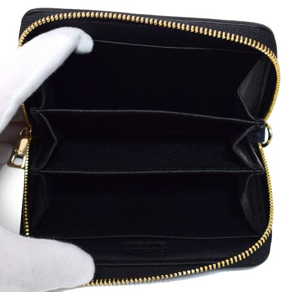 フルラ コンパクト財布 FURLA カーフレザー スイング キルティング ジップ コンパクト ミニ 財布 ブラック 1046771_3