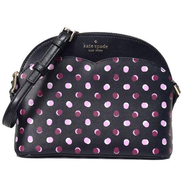 ケイトスペード バッグ katespade PVC ペイトン フィエスタ ドット 水玉 ドーム クロスボディ 斜めがけ ショルダー バッグ ブラックマルチ WKR00205