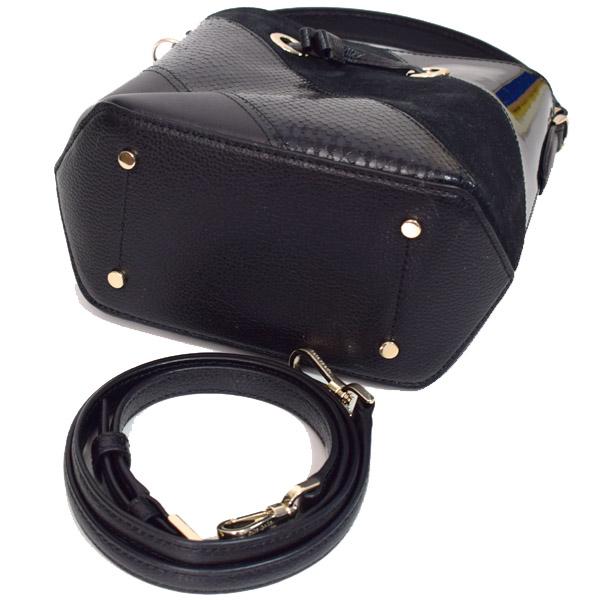 ケイトスペード バッグ katespade パテントレザー スエード パイソン エンボスドレザー スムースレザー エヴァ ミックスド マテリアル スモール バケット バケツ型 巾着 2way 斜めがけ ショルダー ハンドバッグ ブラックマルチ WKR00134_2