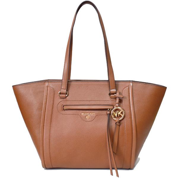 マイケルコース バッグ MICHAEL KORS レザー カリーヌ ロゴ ミディアム トート ハンドバッグ ラゲッジ 30S1GCCT3L