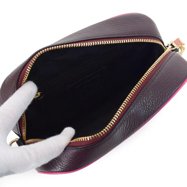 コーチ バッグ COACH ジャガード ぺブルレザー シグネチャー デンプシー ストライプ パッチ カメラバッグ クロスボディ 斜め掛け 2way クラッチ ショルダーバッグ ブラック×ワインマルチ coach1912 コーチ バッグ COACH ジャガード ぺブルレザー シグネチャー