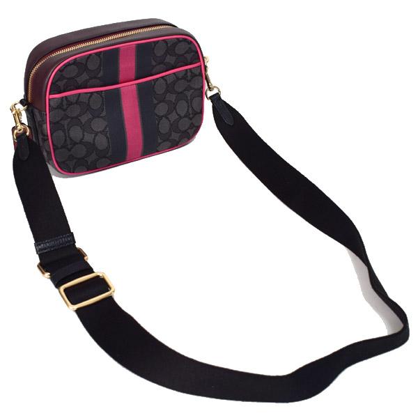 コーチ バッグ COACH ジャガード ぺブルレザー シグネチャー カメラバッグ 2way クラッチ ショルダーバッグ ブラック×ワインマルチ coach2635 COACHコーチ ジャガード ぺブルレザー シグネチャー デンプシー ウィズ ロゴ パッチ 2WAY トート ショルダー ハンドバッグ  デニムマルチ（日本未発売）