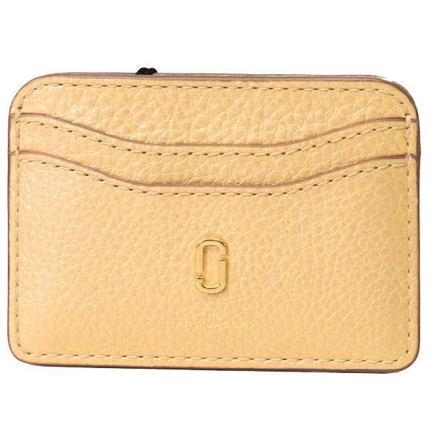 マークジェイコブス カードケース MARC JACOBS ソフトグレインパールレザー ザ ソフトショット DOUBLE J ロゴ パールライズド カードケース 名刺入れ 定期入れ ゴールド M0016548