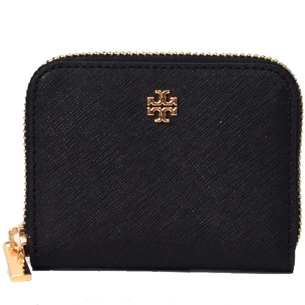 初回特典付 トリーバーチ コインケース Tory Burch サフィアーノレザー エマーソン ロゴ ジップ 小銭入れ ブラック チャンピオン Www Centrodeladultomayor Com Uy