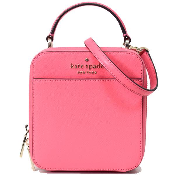 ケイトスペード バッグ katespade サフィアーノレザー デイジー ロゴ バニティ 2way クロスボディ 斜め掛け ショルダー ハンドバッグ ガーデンピンク WKR00312