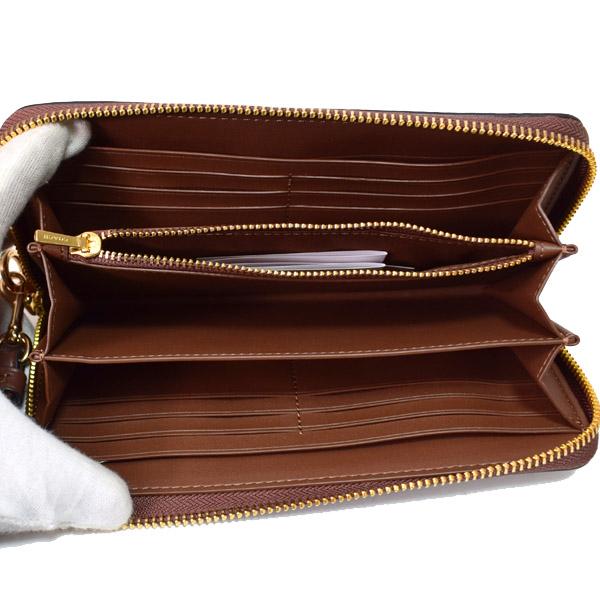 コーチ 長財布 COACH コーティングキャンバス スムースレザー