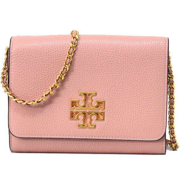 トリーバーチ バッグ TORY BURCH レザー ブリテン ロゴ チェーン