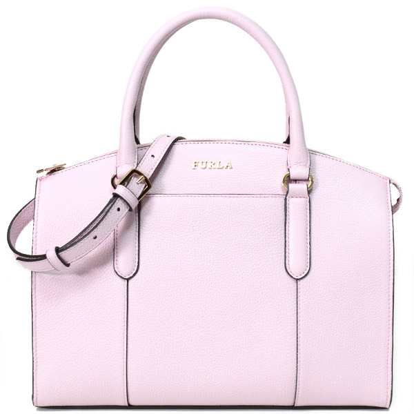 フルラ バッグ FURLA レザー レア ロゴ スモール サッチェル 2way クロスボディ 斜め掛け ショルダー ハンドバッグ ペールピンク 1028627