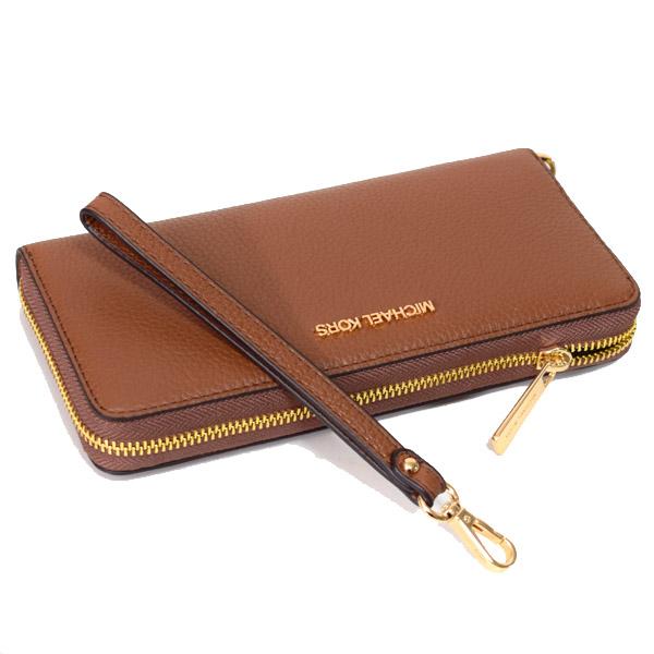 マイケルコース 長財布 MICHAEL KORS レザー アコーディオン ジップ アラウンド リストレット 長財布 ブラウン 35T7GTVE7L_2