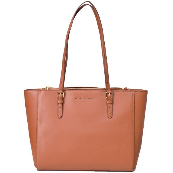 マークジェイコブス バッグ MARC JACOBS レザー ロゴ トートバッグ スモークドアーモンド M0016410