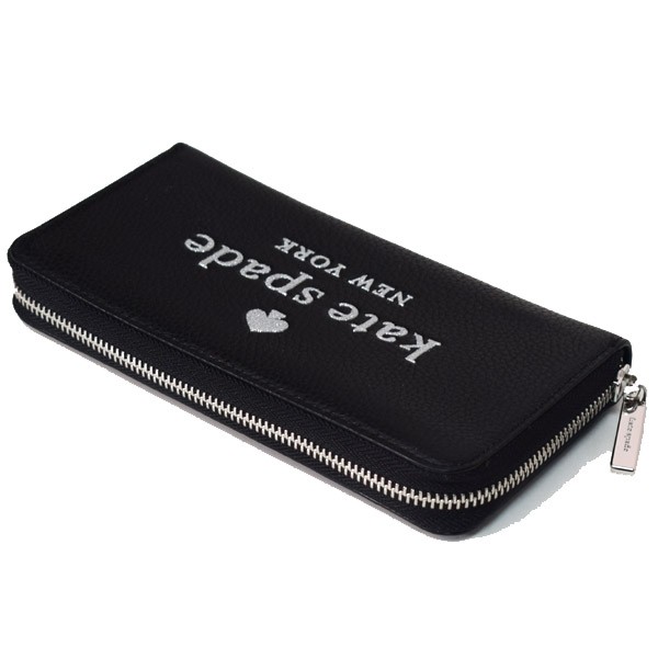 ケイトスペード 財布 katespade ぺブルレザー グリッター ラメ