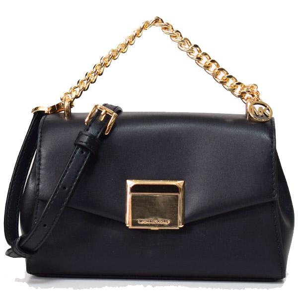 マイケルコース バッグ MICHAEL KORS レザー リタ スモール クロスボディ 斜め掛け 2way ショルダー チェーン ハンドバッグ クラッチ ブラック 35T0GXPC1Oの通販は 49,800円