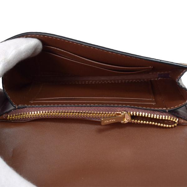 コーチ 財布 COACH コーティングキャンバス レザー シグネチャー クリオ ミディアム ウォレット 二つ折り財布 カーキマルチ C7374_3