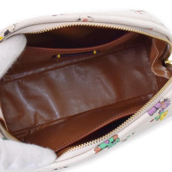 コーチ コスメポーチ COACH ペブルレザー フローラル 花柄 フラワー プリント コスメティック ケース 化粧 コスメ ポーチ チャーク C3822 コーチ コスメポーチ COACH ペブルレザー フローラル 花柄 フラワー