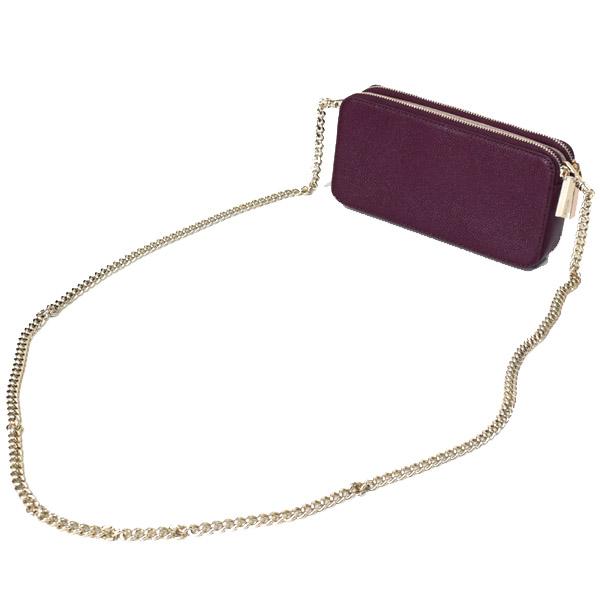 ケイトスペード バッグ katespade レザー マルゴー ダブルジップ ミニ クロスボディー 2WAY 斜めがけ ショルダー クラッチ ディープチェリー PWRU7132_1