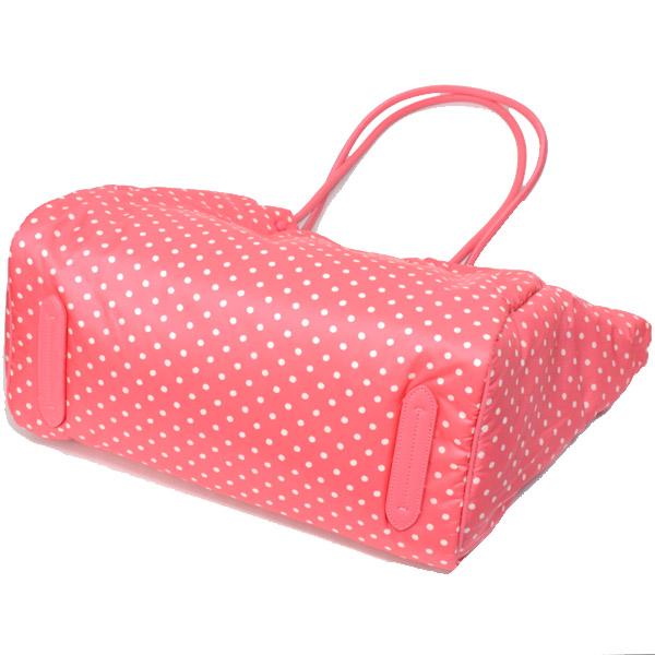 ケイトスペード バッグ katespade ベビーバッグ エコバッグ ナイロン ドット 水玉 ロゴ ラージ トート バッグ ピーチメルバマルチ PXR00369_2