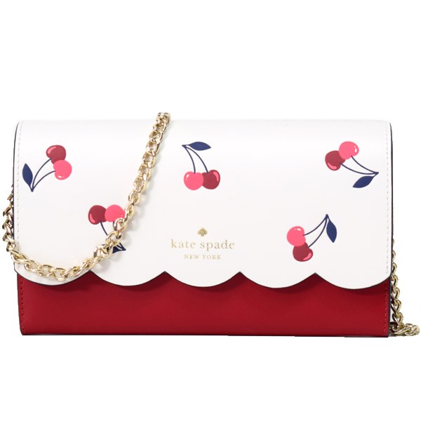 ケイトスペード 長財布 katespade レザー チェリー さくらんぼ 2way チェーン ショルダー フラップ 長財布 クリームマルチ  K6148の通販はau PAY マーケット - ブランド専門店 パイクストリート | au PAY マーケット－通販サイト