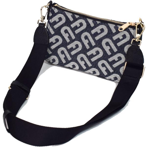 フルラ バッグ FURLA デニム レザー モノグラム クロスボディ 斜めがけ ショルダーバッグ トニーブルーデニム WB00397_1