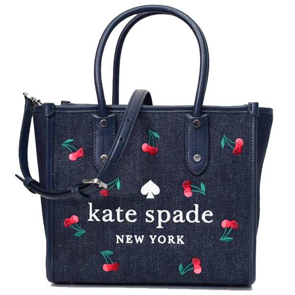 ケイトスペード バッグ katespade デニム レザー エラ さくらんぼ