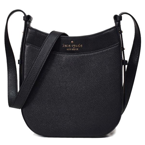 ケイトスペード バッグ katespade ぺブルレザー レイラ ノースサウス クロスボディ 斜めがけ ショルダーバッグ ブラック K7306