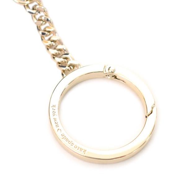 ケイトスペード キーホルダー katespade ナイロン りんご ドット