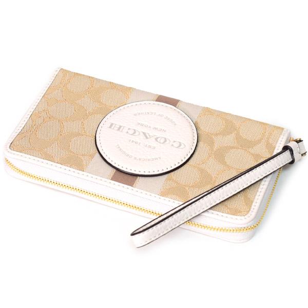 コーチ 財布 COACH ジャガード ぺブルレザー シグネチャー デンプシー