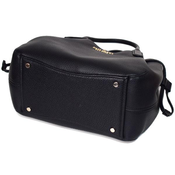 ケイトスペード バッグ katespade ぺブルレザー ダンプリン ロゴ スモール コンパートメント サッチェル 2WAY クロスボディ 斜め掛け ショルダー ハンドバッグ ブラック K8135