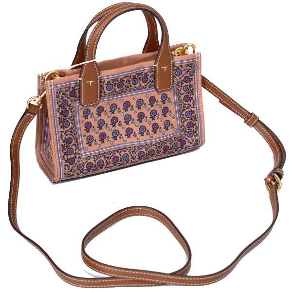 トリーバーチ バッグ TORY BURCH レザー エラ 花柄 ロゴ ミニ トート