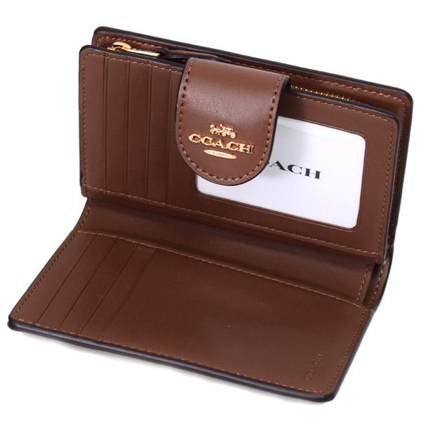 コーチ 財布 COACH コーティングキャンバス スムースレザー