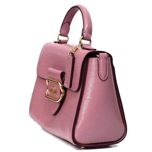 コーチ バッグ COACH レザー モーガン トップ ハンドル サッチェル クロスボディ 2WAY ショルダー ハンドバッグ ダスティローズ CF320