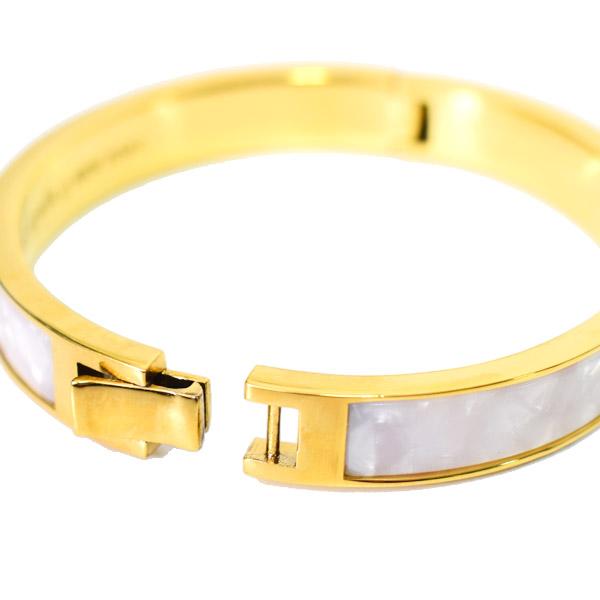 ケイトスペード バングル katespade メタル エナメル ホール パンチ スペード ヒンジ バングル ブレスレット クリームマルチ O0RU2548_3