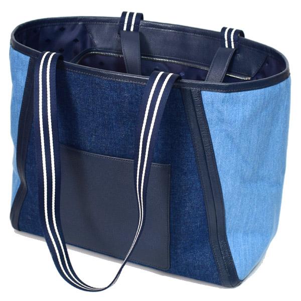 ケイトスペード バッグ katespade デニム レザー カラーブロック