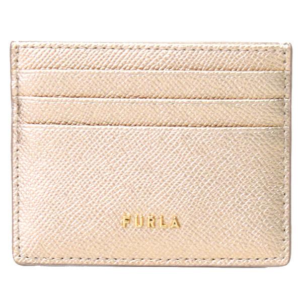 FURLA ベージュ レザー 名刺入れ　カード入れ FURLA フルラ FULRA 名刺入れ カードケース （ベージュ） -waja bazar