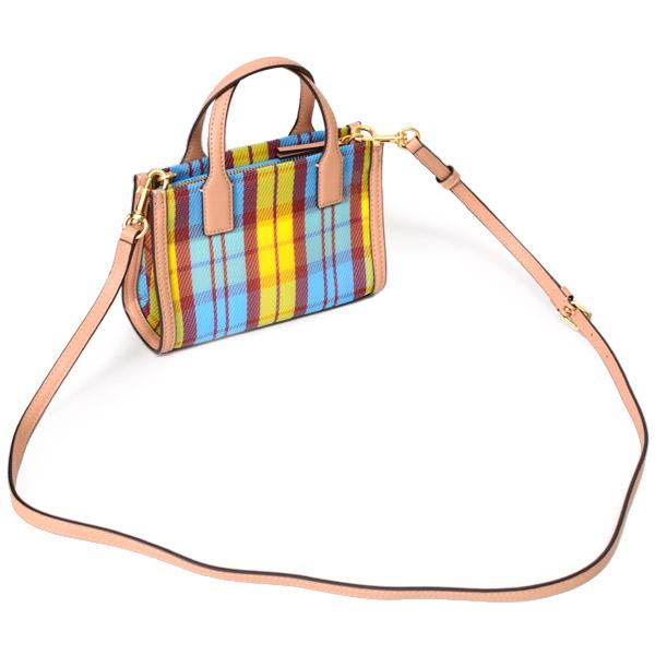 トリーバーチ バッグ TORY BURCH ナイロン メッシュ レザー チェック柄 