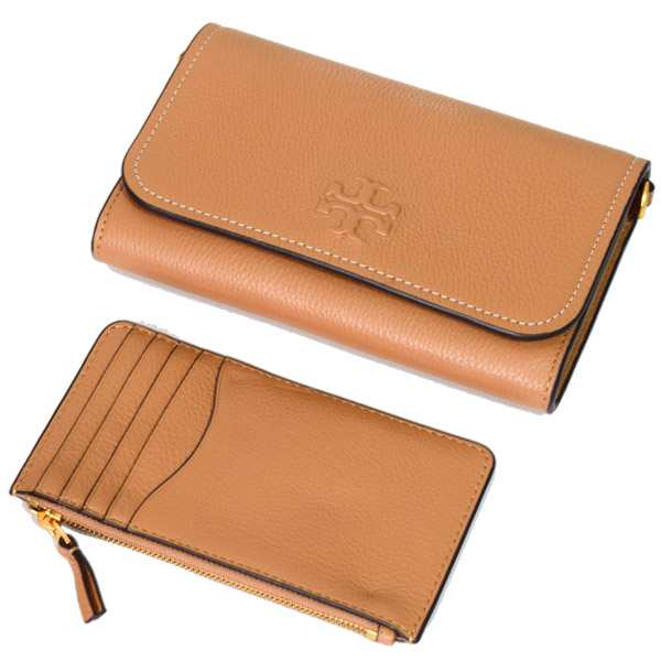 トリーバーチ バッグ TORY BURCH レザー フラップ ウォレット 2way